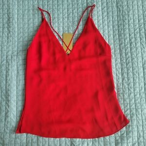 Gold label H&M cherry red spaghetti strap top / camisole